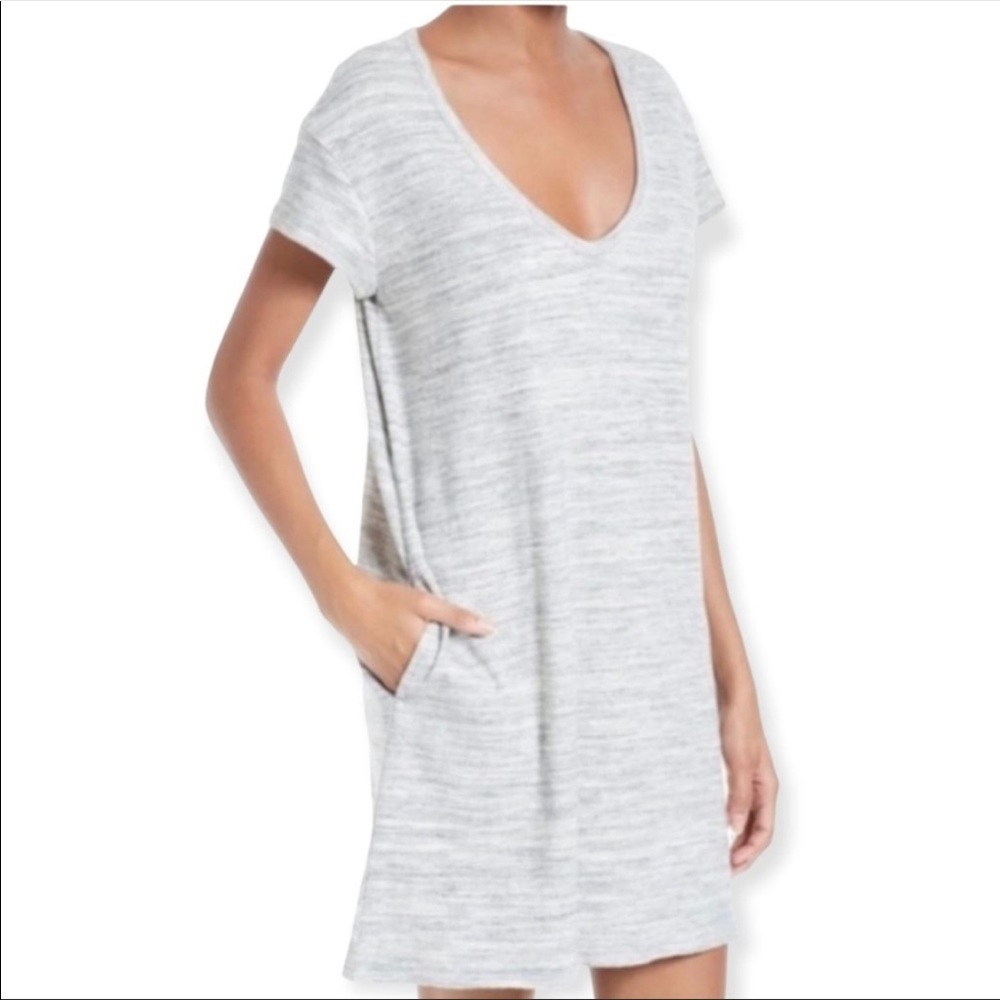 ATM Anthony Thomas Melillo slub knit t shirt dress medium